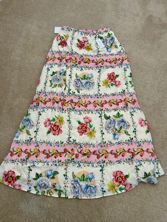 Petal & Pup Dresses & Skirts - Petal & Pup Size Large NEW Amora Strapless Maxi Dress Bump Friendly Linen blend